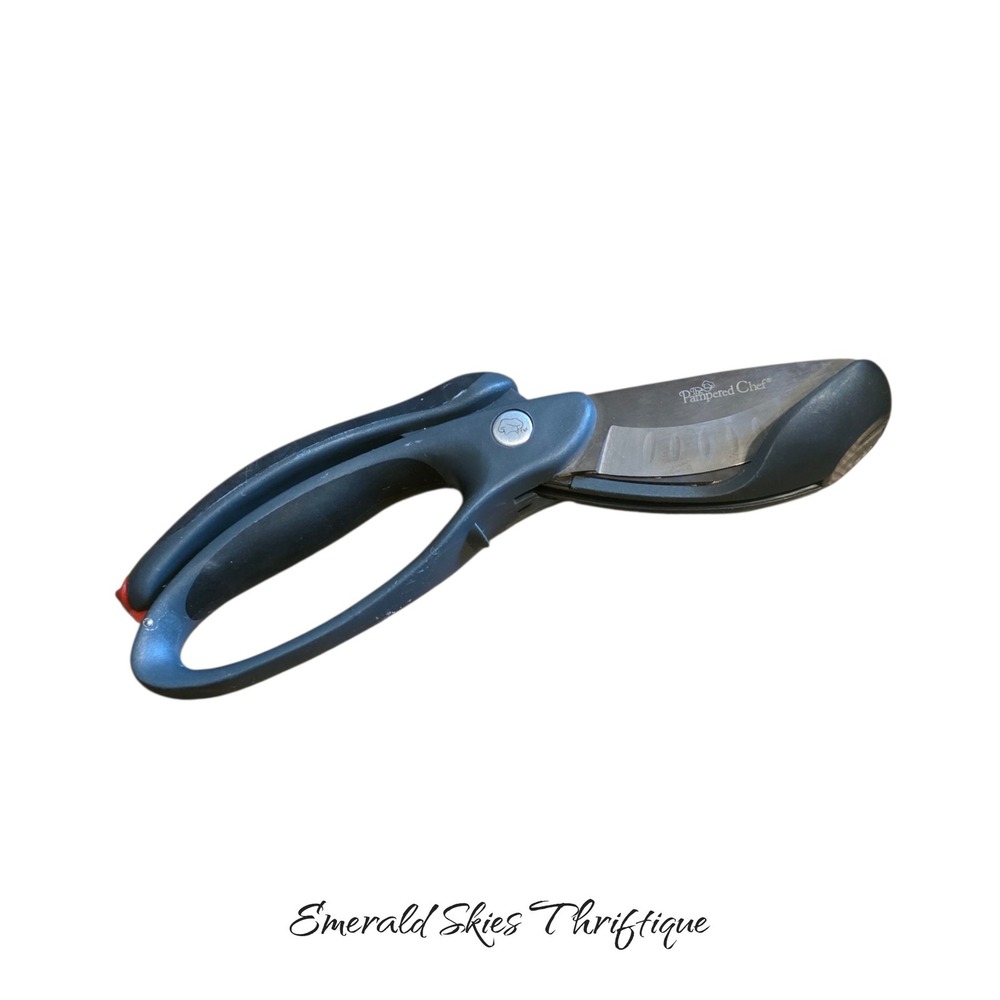 Pampered Chef Salad Chopper 2582 Double Bladed Shears Scissors free ship